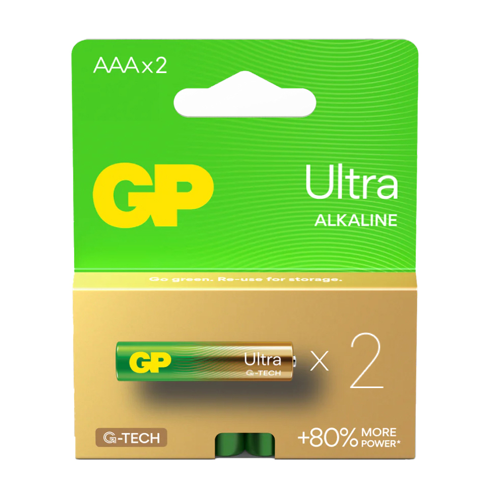 Батарейки GP Ultra GP24AUA21-2CRSBC2 G-Tech LR03 BL2 - 2 шт в магазине RentaPhoto.Store