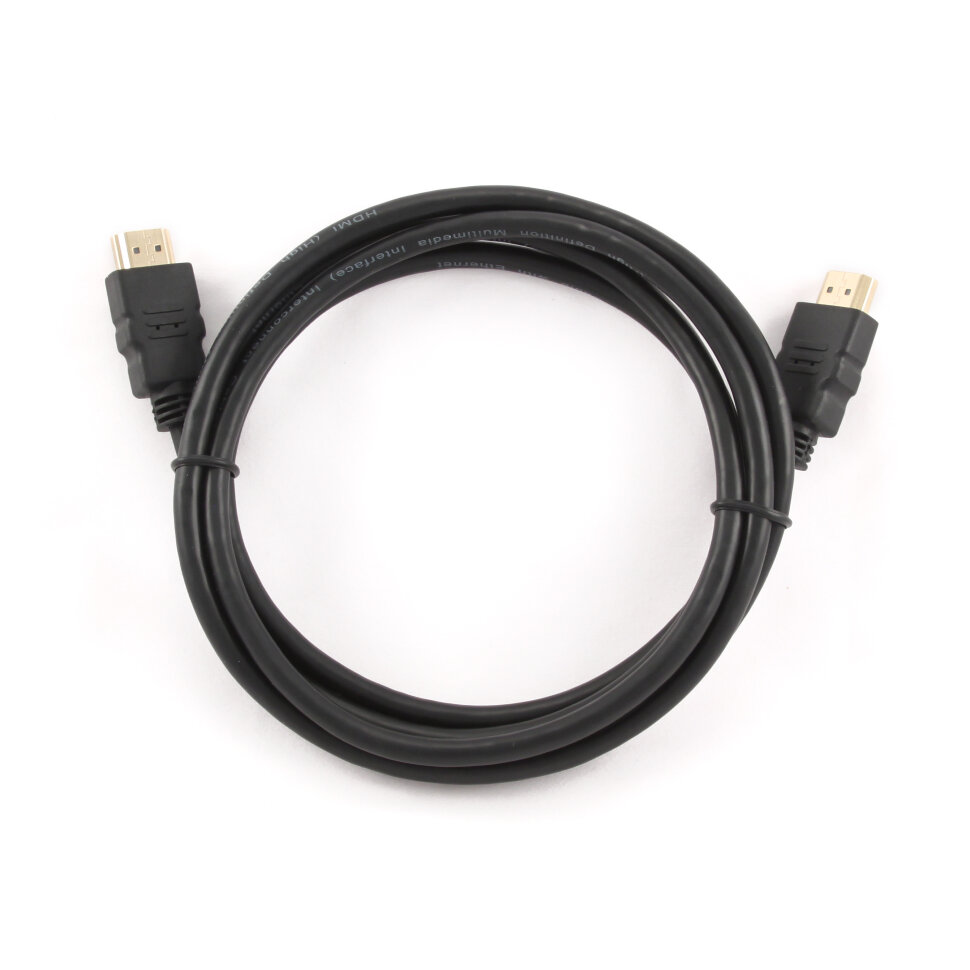 Кабель HDMI 19M/19M V1.4 Гарнизон GCC-HDMI-1M позолоченные разъемы, черный -  1 метр в магазине RentaPhoto.Store