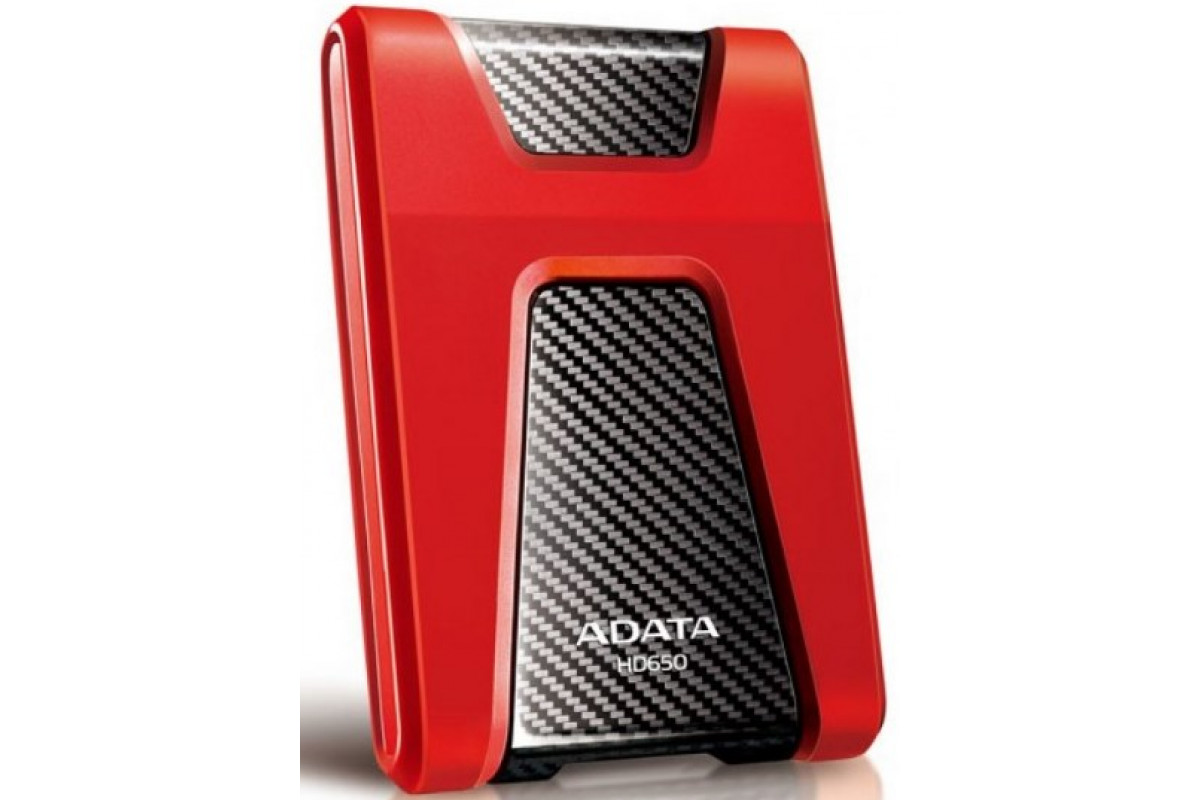 Внешний жесткий диск ADATA HD650 2.5" 2Tb USB 3.1 красный (рез. корпус) в магазине RentaPhoto.Store