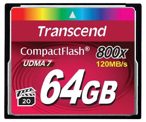Карта памяти Transcend CompactFlash, 64GB 800x в магазине RentaPhoto.Store