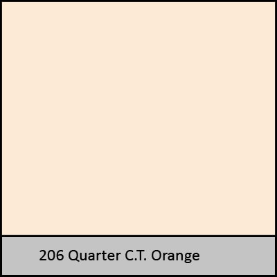 Светофильтр Quater Ct Orange 206 - 50см в магазине RentaPhoto.Store