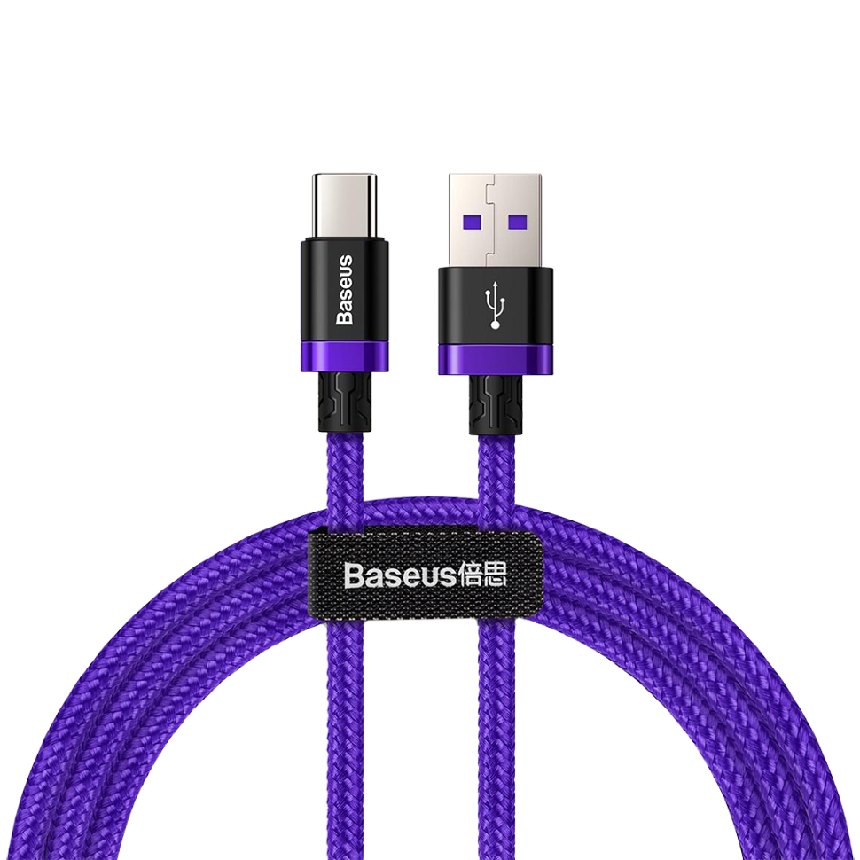 Кабель Baseus HW USB - Type-C 40W 2м Фиолетовый в магазине RentaPhoto.Store