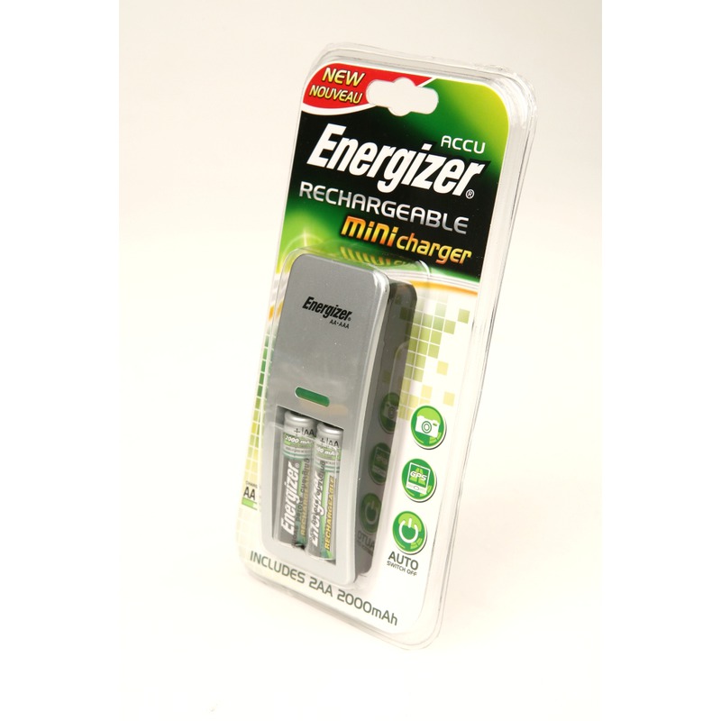 ЗУ с аккумуляторами Energizer Mini Charger+2AA2000mAh 630932/633116 BL1 в магазине RentaPhoto.Store