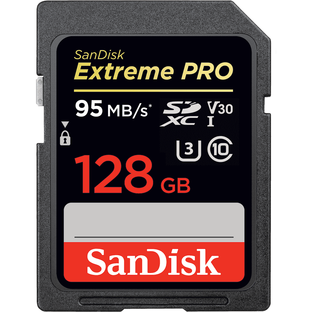 Карта памят SanDisk Extreme PRO SDXC UHS-I, 128GB в магазине RentaPhoto.Store