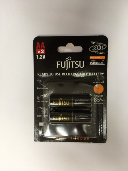 Аккумулятор Fujitsu HR-3UTHCEU(2B) AA 2450 мАч, 2 шт (в блистере) в магазине RentaPhoto.Store